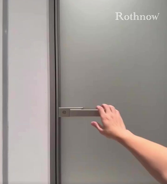 Porte en aluminium de style français Rothnow® - Porte battante série 16x45 sans garnitures de porte