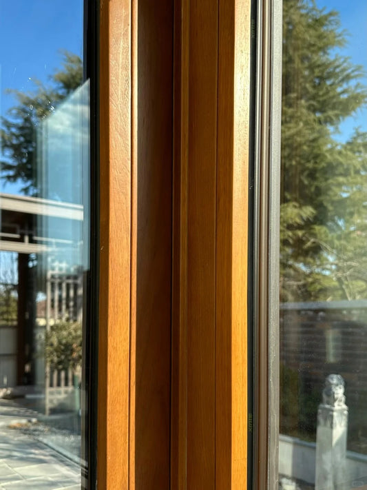 Porte en aluminium Rothnow® - Porte en verre filaire bronze série 16x45