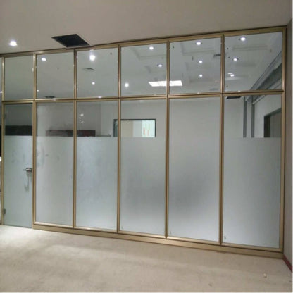 Rothnow® 83 series glass office partition, white, 1000mm wide by 1000mm high, used as an office divider or room separator