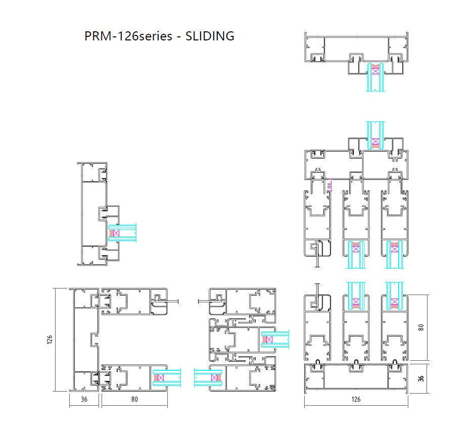 Rothnow® Aluminum 126 Series sliding window with black frame and bug screen, 1000mm W x 1000mm H, modern home window design.