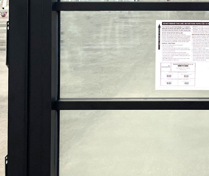 Rothnow® Aluminum 50 Series Awning Window with black frame and decorative strips, measuring 1000mm by 1000mm, open window view
