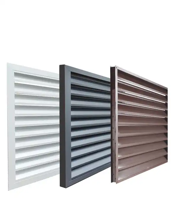 Rothnow aluminum window 50 series fixed louver window with black frame, 1000mm W x 1000mm H, showcasing sleek modern design.