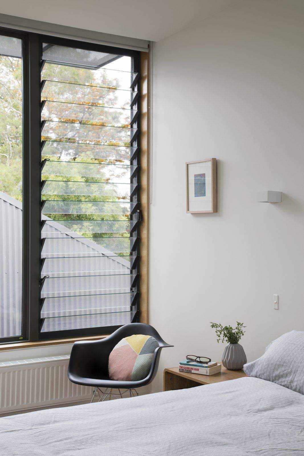 Rothnow® Aluminum Window 50 Series Louver Window with black frame and glass louvers, 1000mm W x 1000mm H, sleek modern design