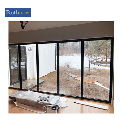 Black Rothnow aluminum 50 Series oversized fixed window with 1000mm width and 1000mm height, featuring clean, modern window design.