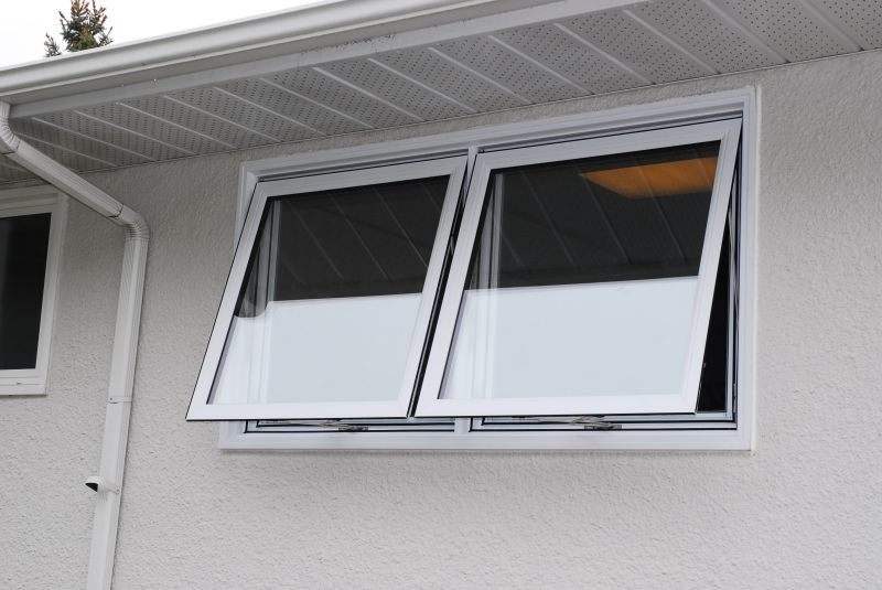 Rothnow® Aluminum 55 Series Awning Window in black, 1000mm W x 1000mm H, with open window pane and sleek frame design.