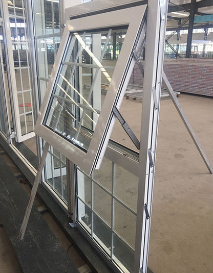 Black Rothnow® Aluminum 55 Series Awning Window, 1000mm W x 1000mm H, with openable sash and sleek design.
