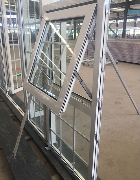 Black Rothnow® Aluminum 55 Series Awning Window, 1000mm W x 1000mm H, with openable sash and sleek design.