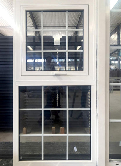 Rothnow® Aluminum 55 Series Awning Window, 1000mm W x 1000mm H, black frame, showcasing durable aluminum construction