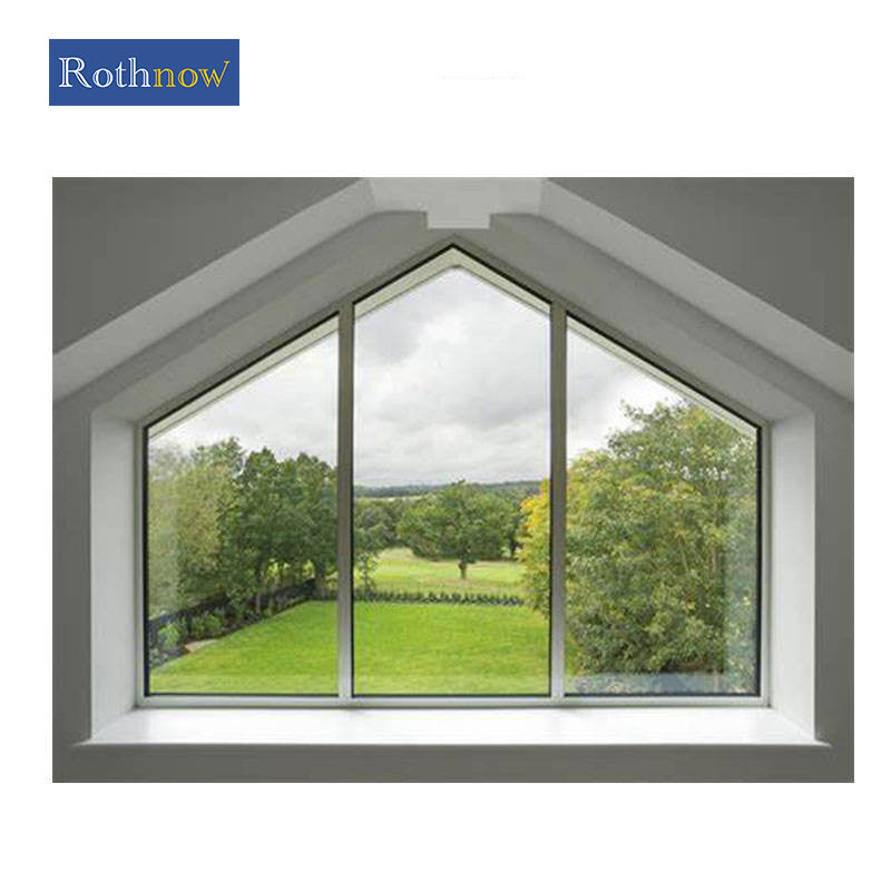 Rothnow Aluminum Window 55 Series fixed window in black, 1000mm wide by 1000mm high, showcasing sleek modern design.