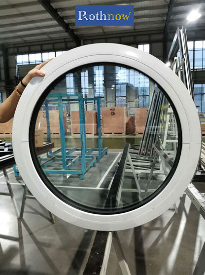 Rothnow Aluminum 55 Series Fixed Window with Nailed Fin, 1000mm x 1000mm, black frame, modern design for residential use