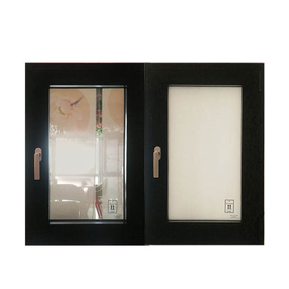 Rothnow aluminum 55 Series tilt and turn window with auto-frosted glass, thermal break design, 1000mm x 1000mm size, black frame