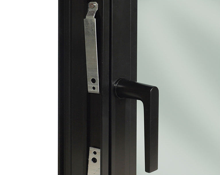 Rothnow Aluminum 55 Series Thermal Break Tilt & Turn Window in black, 1000mm W x 1000mm H, showing sleek modern design