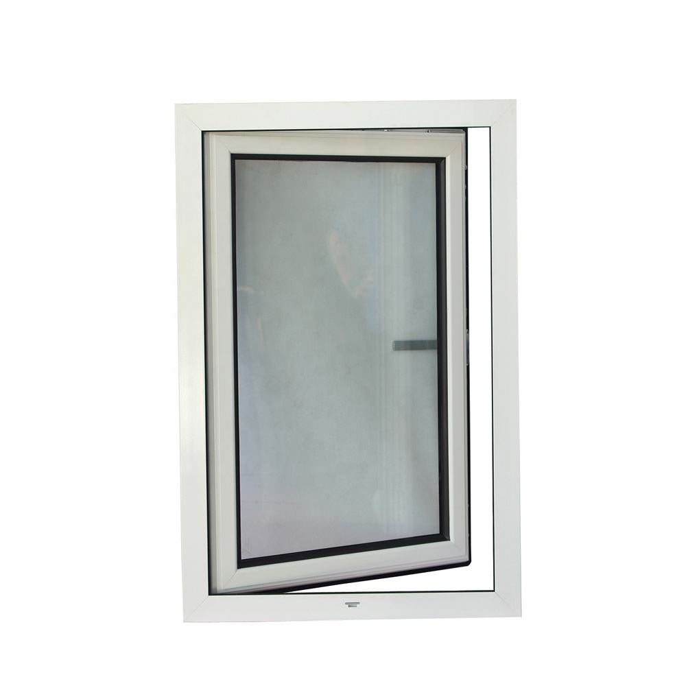Rothnow® 55 Series Aluminum Thermal Break Tilt & Turn White Window, 1000mm x 1000mm, with black frame accents visible.