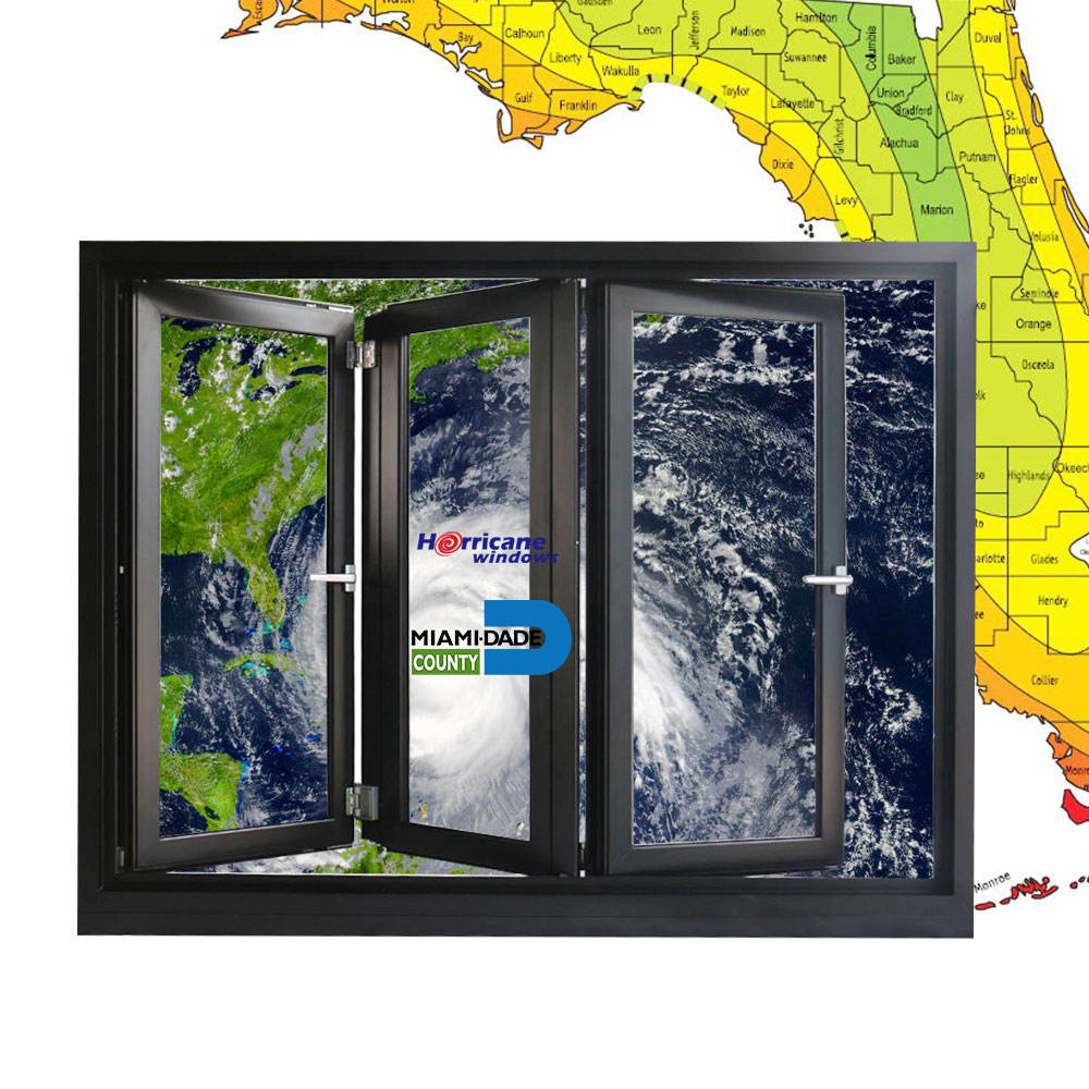 Rothnow Aluminum Window 75 Series folding window with insulated glass, black frame, 1000mm wide and 1000mm high.