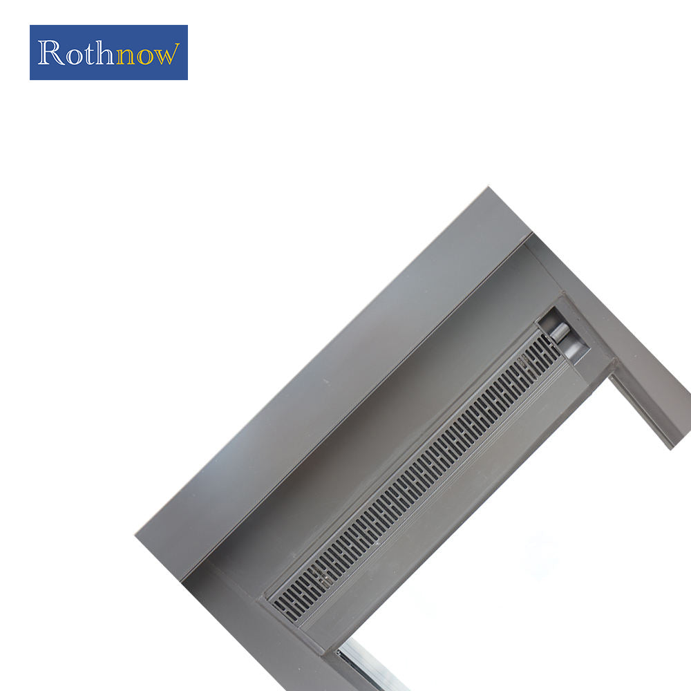 Rothnow® Aluminum 80 Series Sliding Window, hurricane-proof black window with 1000mm width and 1000mm height.