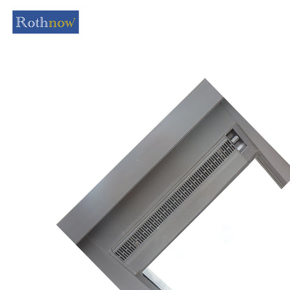 Rothnow® Aluminum 80 Series Sliding Window, hurricane-proof black window with 1000mm width and 1000mm height.