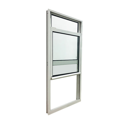 Rothnow® Aluminum Window 83 Series single hung thermal break window with black frame, 1000mm x 1000mm, showing the window profile and glass.