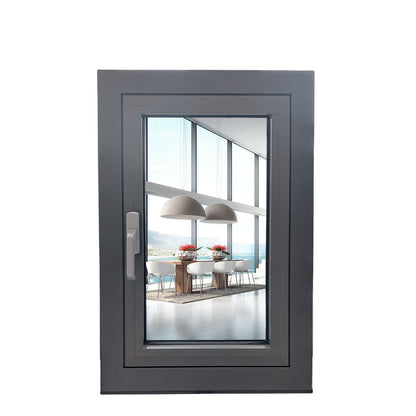 Rothnow® 50 Series aluminum casement window, 1000mm W x 1000mm H, with black frame, cost-effective and durable window design