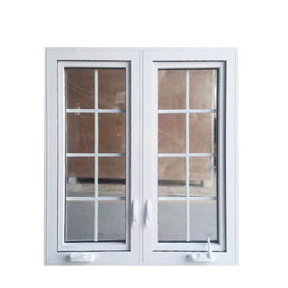 Rothnow French Style Aluminum Casement Window 55 Series, black finish, 1000mm x 1000mm, with window frame and glass panes