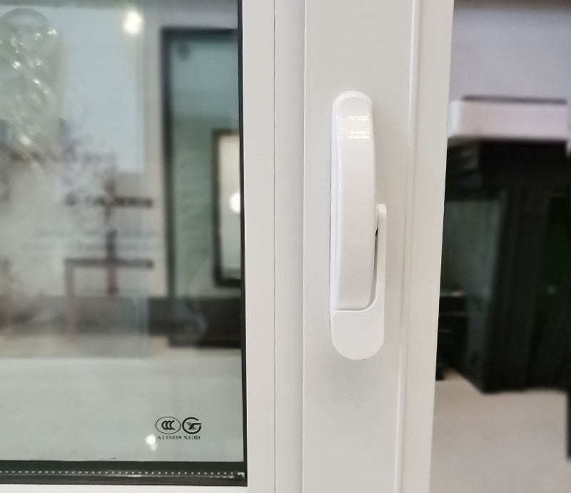 Rothnow® French Style Aluminum Window 55 Series, black casement window with 1000mm x 1000mm dimensions and 150mm width frame