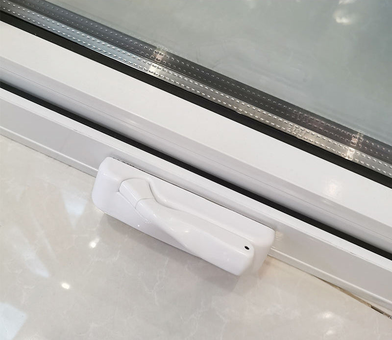 Rothnow® French Style Aluminum Casement Window 55 Series, black frame, 1000mm x 1000mm, showcasing the window's design and finish.