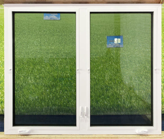 Rothnow® 50 Series aluminum casement window, black finish, 1000mm W x 1000mm H with 150mm width frame, high-quality and durable design.