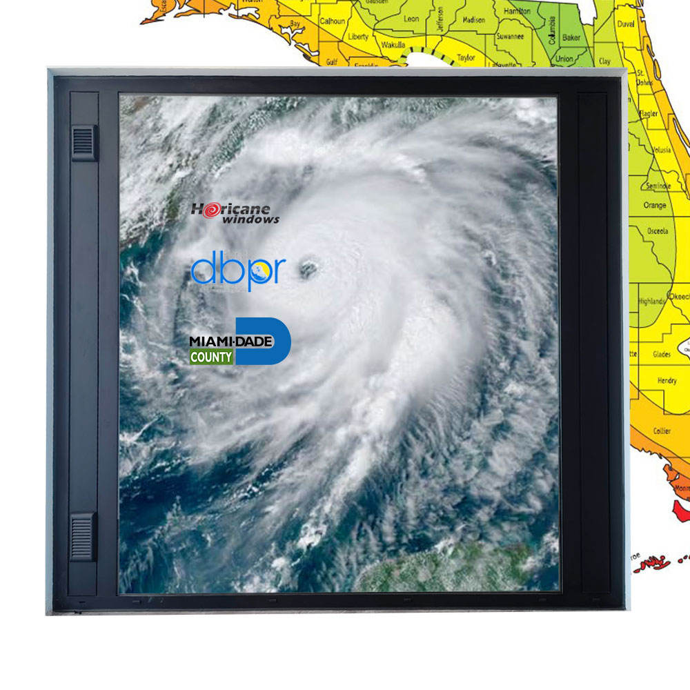 Rothnow® Hurricane-proof Aluminum Fixed Window 55 Series, black frame, 1000mm x 1000mm, sturdy and weather-resistant.