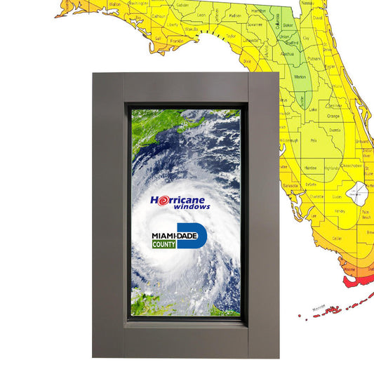 Rothnow® Hurricane-proof Aluminum Fixed Window, 55 Series, black frame, 1000mm x 1000mm, sturdy and weather-resistant window design.