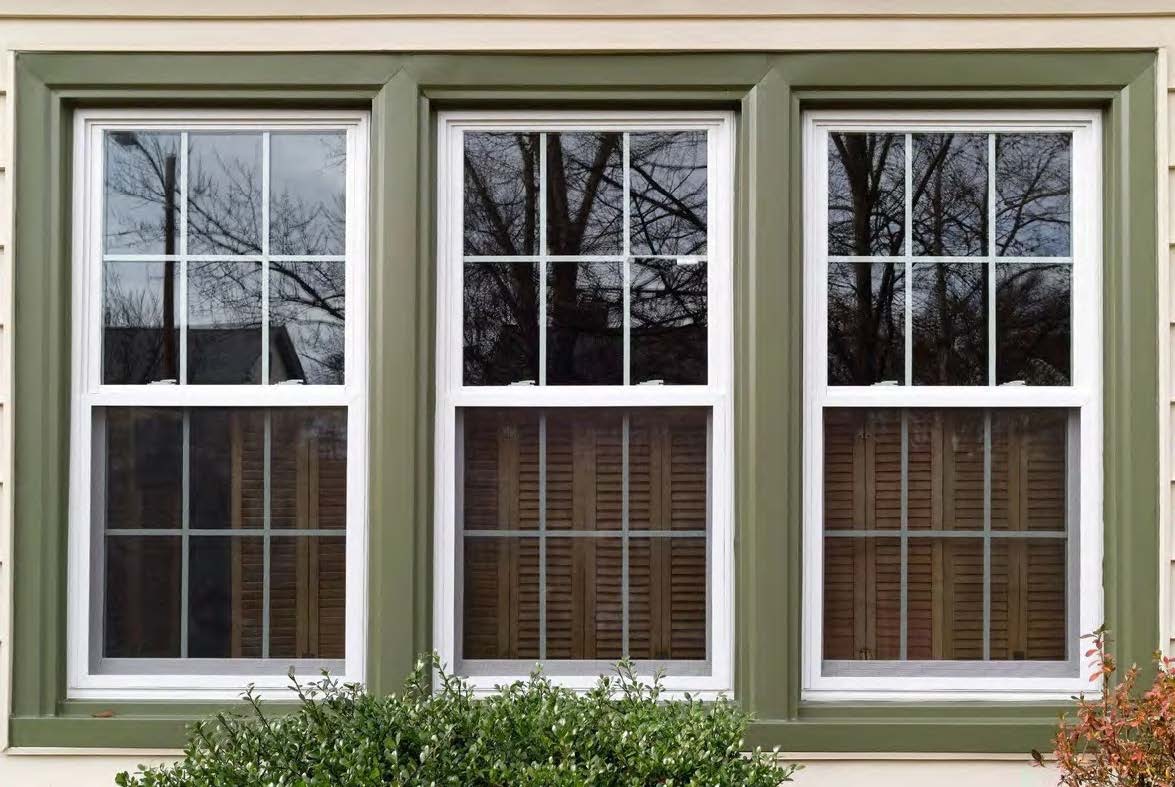 Rothnow UPVC vinyl window with black frame, single and double hung design, measuring 24x36 inches, for residential use