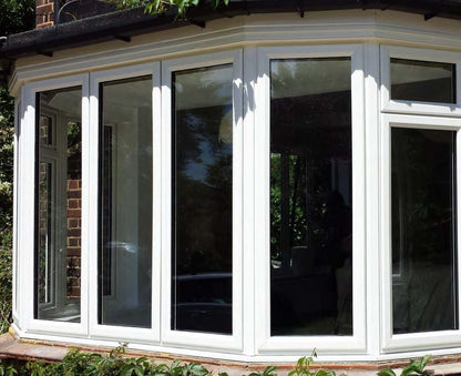 Rothnow UPVC vinyl casement window in black, 24x36 inches, featuring clear glass and a sturdy frame for home ventilation and light.