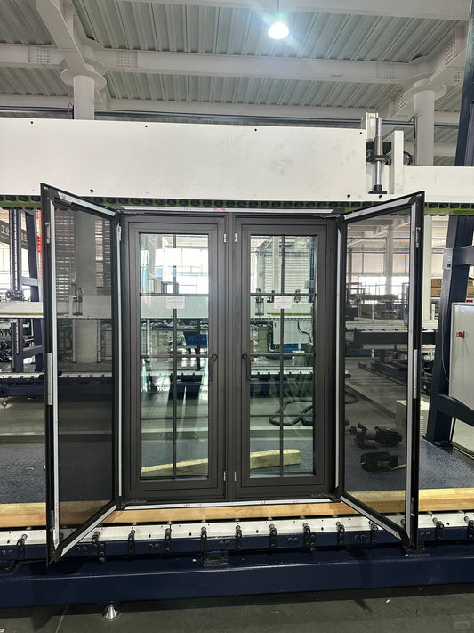 Black Rothnow UPVC vinyl casement window with 24x36 inch dimensions, showing the window frame and glass panel.