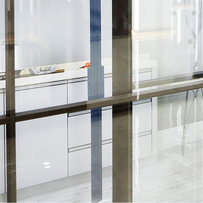 Black Rothnow Aluminum 190 Series sliding door with 2700mm width and 2200mm height, featuring sleek modern design.