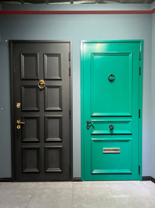 Rothnow UL Certified steel fire-rated door, 3W x 7H, with sturdy steel construction and fire safety features.