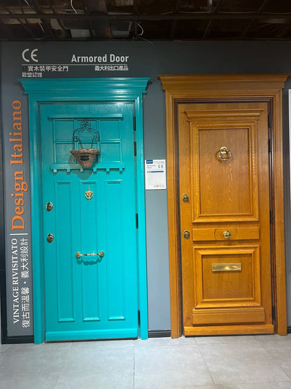Steel fire-rated door by Rothnow, UL certified, 3 feet by 7 feet, with a sturdy metal door design for safety and security.