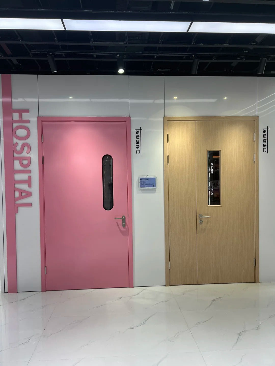 Rothnow UL Certified steel fire-rated door, 3W x 7H, with sturdy metal surface and fire safety features.