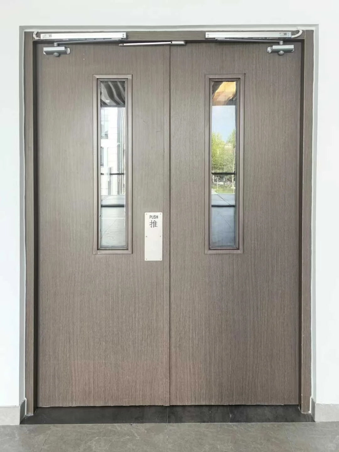 Steel fire-rated door by Rothnow, 3x7 feet, UL certified, durable steel construction, designed for safety and fire resistance.