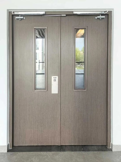 Steel fire-rated door by Rothnow, 3x7 feet, UL certified, durable steel construction, designed for safety and fire resistance.