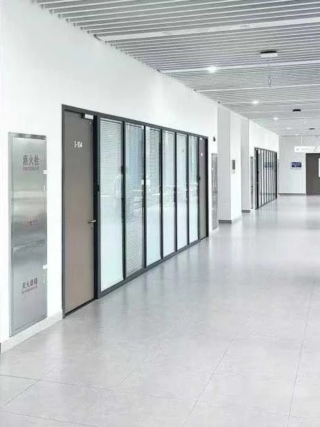 Rothnow UL Certified steel fire-rated door, 3x7 feet, with sturdy construction and secure framing, designed for safety and fire protection.