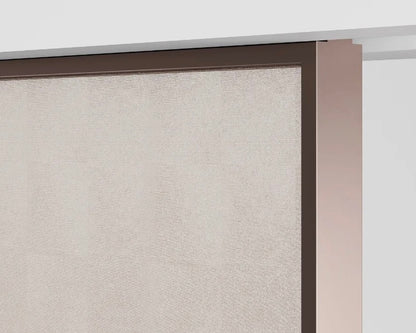 Rothnow aluminum sliding door with clear glass, 16x28 series, super slim frame, white finish, measuring 3940mm wide by 2280mm high