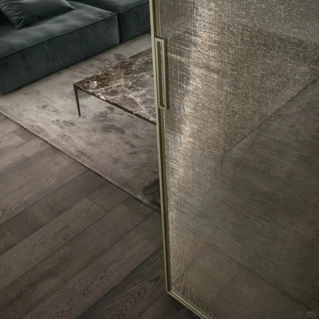 Rothnow Aluminum Door 16x45 Series Slim Frame Sliding Door with clear glass, white finish, measuring 3940mm W x 2280mm H