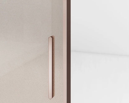 Rothnow® aluminum sliding door from the 7x45 series with a slim white frame and clear glass, measuring 3940mm W x 2280mm H.