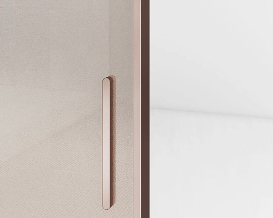 Rothnow® aluminum sliding door from the 7x45 series with a slim white frame and clear glass, measuring 3940mm W x 2280mm H.