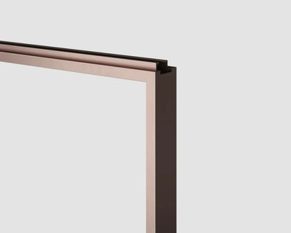 Rothnow aluminum door from the 7x45 Series, slim frame sliding door with clear glass, white finish, and modern design.