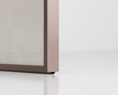Rothnow aluminum sliding door from the 7x45 Series with slim white frame and clear glass, measuring 3940mm wide by 2280mm high.