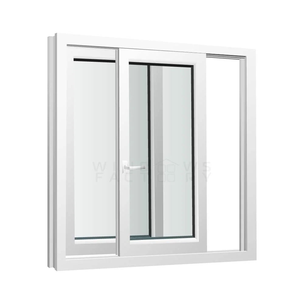 Black Rothnow UPVC sliding window with clear glass and sleek frame, measuring 72 W x 30 H inches.