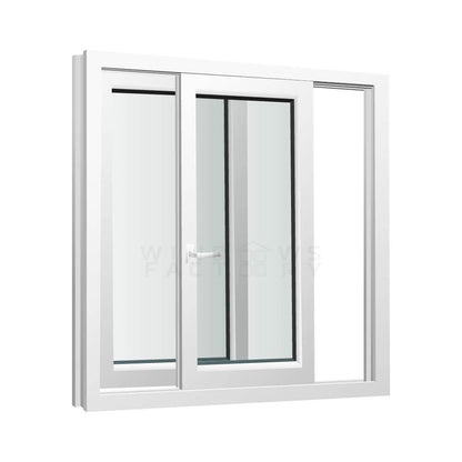 Black Rothnow UPVC sliding window with clear glass and sleek frame, measuring 72 W x 30 H inches.