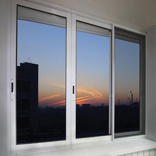 Rothnow UPVC Vinyl Sliding Window in black, 72x30 inches, showcasing its sleek design and durable frame.