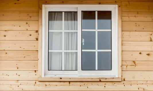 Black Rothnow UPVC vinyl sliding window with a 72x30 inch size, featuring a sleek, modern design and sturdy frame.