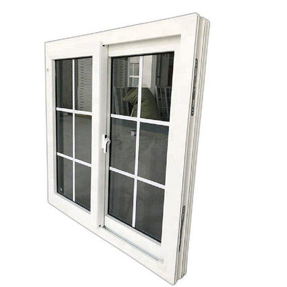 Rothnow UPVC vinyl sliding window in black, 72W x 30H inches, with a sleek design and sturdy construction.