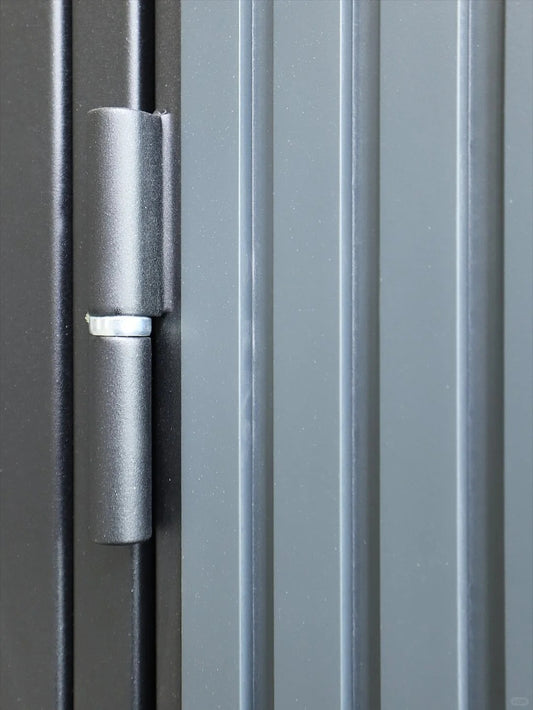 Rothnow® cast aluminum front door with brown finish, 800mm wide, 2100mm high, swing door design, wall thickness 150mm.